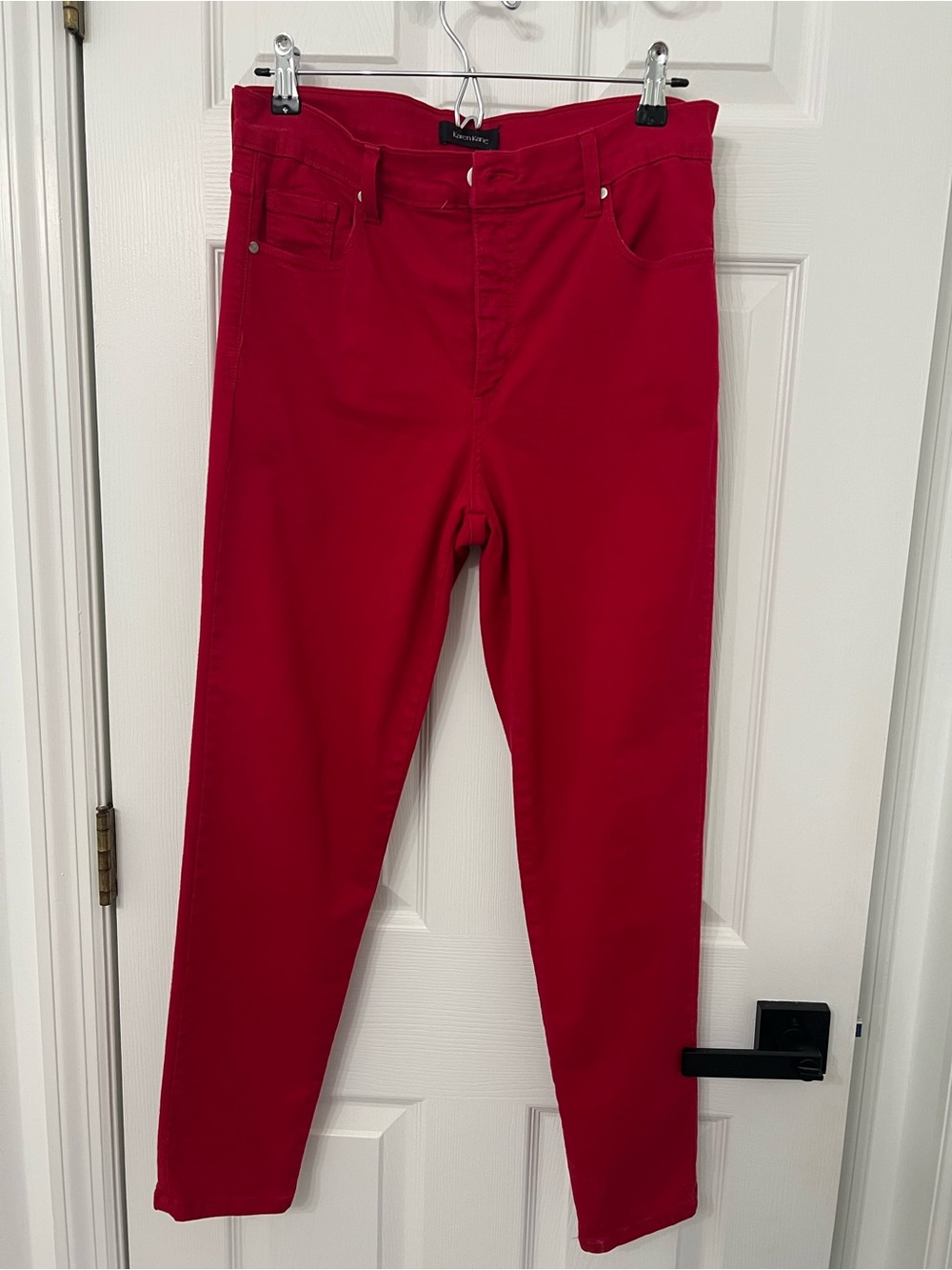 Red Women’s SttetchJeans - High-Rise Slim Fit